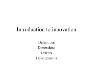 Intro to innovation