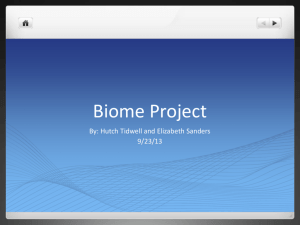 Biome Project