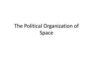 The Political Organization of Space