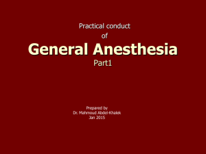 2 General Anesthesia Part1