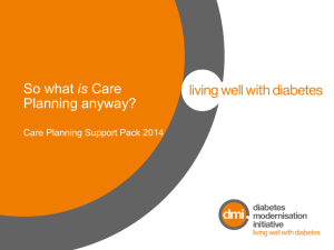 DMI Care Planning slide pack 2014