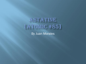 Astatine {atomic #85}