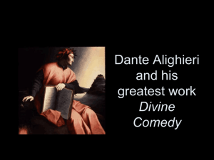 Dante Alighieri and his greatest work Divine Comedy2010