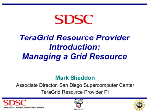 Managing a grid resource