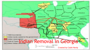 Indian Removal in Georgia