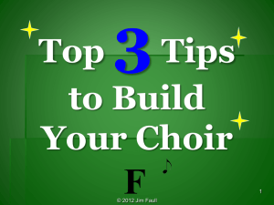 Top 3 Tips to Build Your Choir