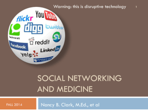 Social Networking and Medicine PowerPoint