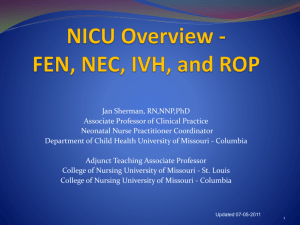 NICU Resident Orientation - University of Missouri