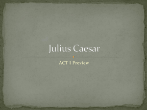 Julius Caesar - Mr. Manning's Classroom