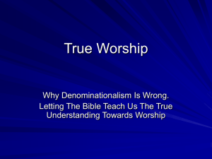 True Worship - Simple Bible Studies