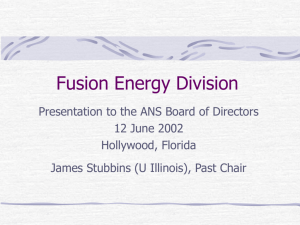 Fusion Energy Division