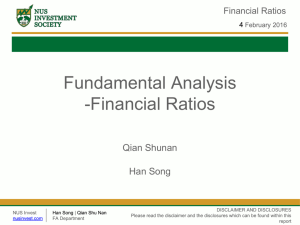 (Workshop 9) Financial Ratio Analysis by Han Song and Qian Shu