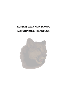 Senior Project manual