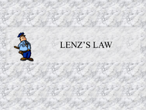 LENZ'S LAW