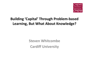 Problem-based Learning and the Development of Capital