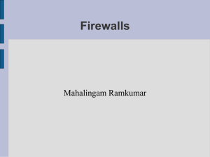 Firewalls - Application Level Gateway
