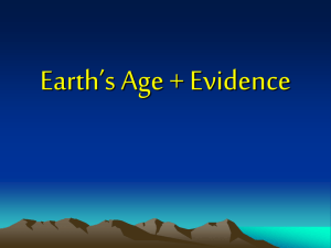 Earths Age & Fossils