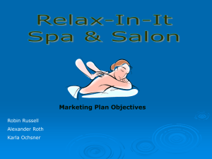 Marketing Plan Objectives