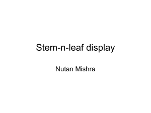 Stem-n-leaf display - University of South Alabama