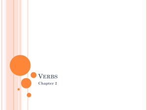 Verbs Chapter 2