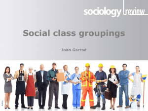 Social class groupings