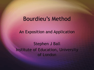 Bourdieu's Method