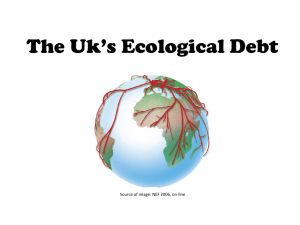 The Uk*s Ecological Debt
