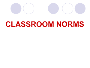 classroom norms - Mira Costa High School