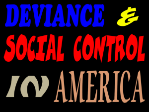 deviance and social control