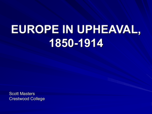 Europe in upheaval 1850