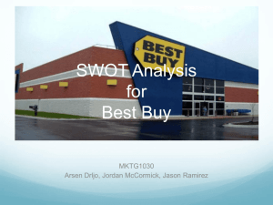 SWOT Analysis for Best Buy - Jordan McCormick's E