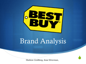 Best Buy Brand Analysis - J Silverman E Portfolio