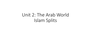 Sunni and Shia PowerPoint Lecture