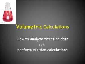 Volume Calculations