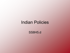 Indian Policies - Glynn County Schools