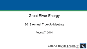 2013 GRE Annual True-Up Meeting Presentation
