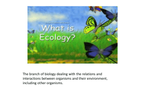 Ecology Vocabulary - Catawba County Schools