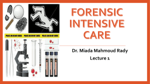 The rule of EMS in forensic medicine The rule of EMS in forensic