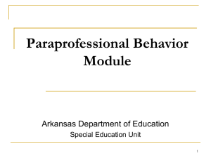 (Behavior)! - ADE Special Education