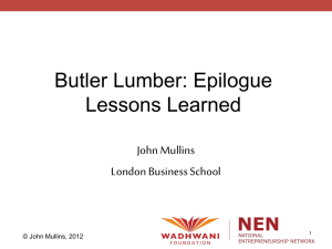 Butler Lumber- Epilogue PPT