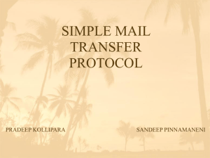 SIMPLE MAIL TRANSFER PROTOCOL
