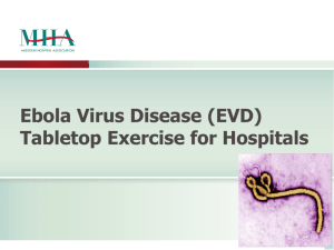 MHA Ebola tabletop exercise - Missouri Hospital Association