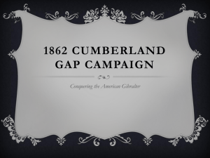 1862 Cumberland Gap Campaign Conquering the American Gibralter