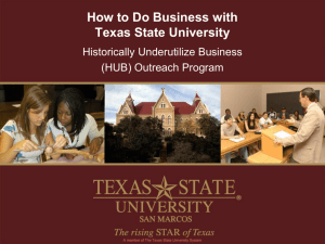 How to Do Business with Texas State University