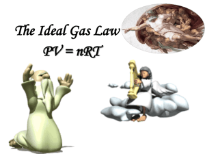 PowerPoint - Ideal Gas Law - Pressure, Volume