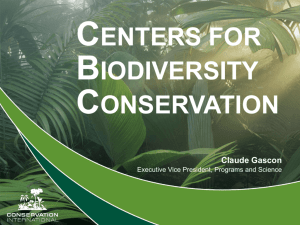Centers for Biodiversity Conservation