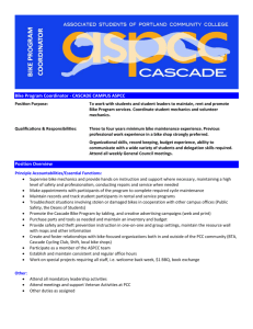 Bike Program Coordinator - CASCADE CAMPUS ASPCC Position