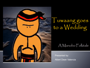 Tuwaang goes to a Wedding