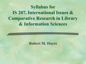 IS 207 Syllabus - UCLA Department of Information Studies