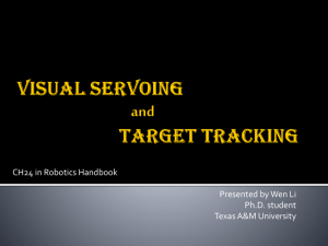 Visual Servoing and Visual Tracking